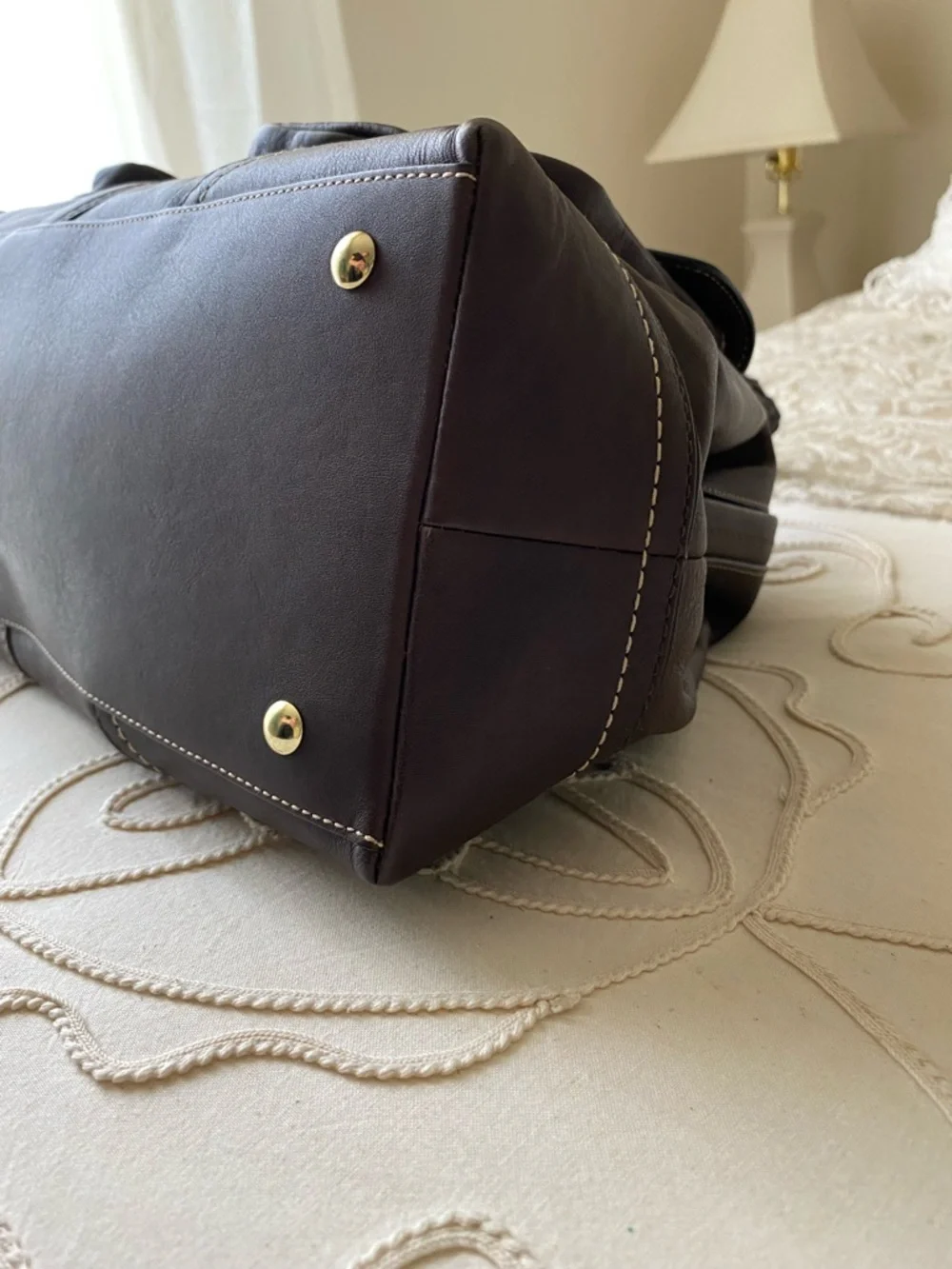 Coach structured satchel